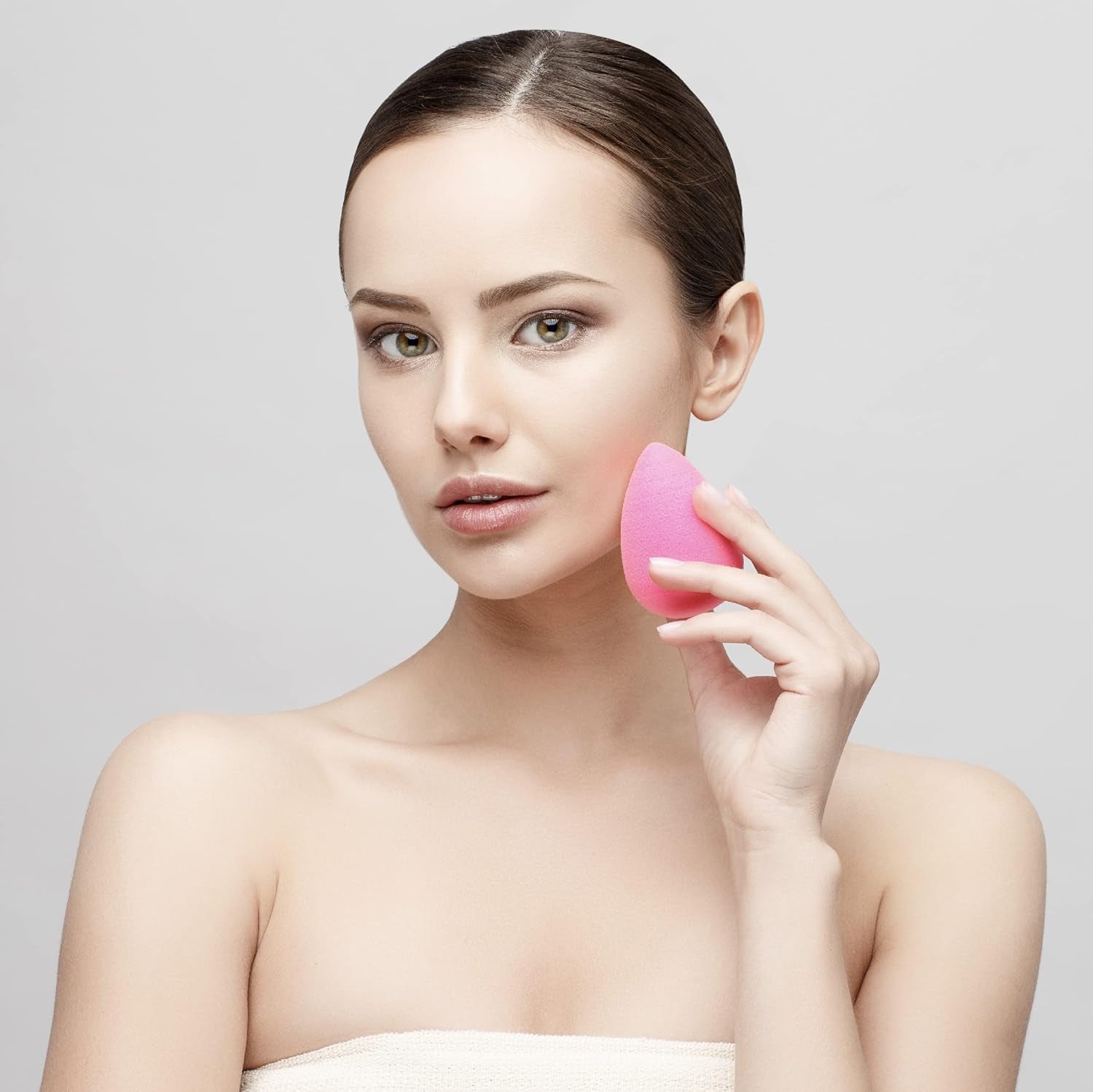 Premium Slant Beauty Sponge Blender, 4-Piece Makeup Sponge Set, Latex-Free, 100% Vegan & Cruelty-Free, Multi-Color