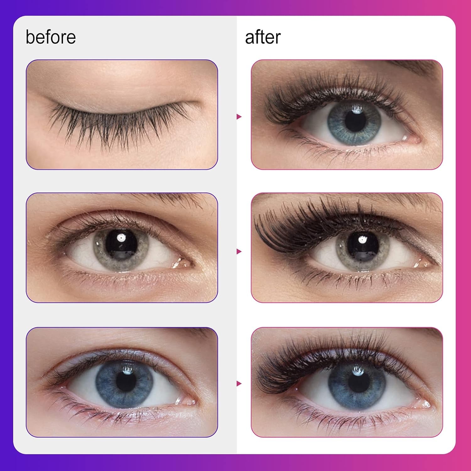 Magnetic Eyelashes with Eyeliner,Magnetic Eyelashes and Lashes Kit,3D 5D False Lashes, 5 Pairs with Tweezers, Easy to Wear-No Glue Needed