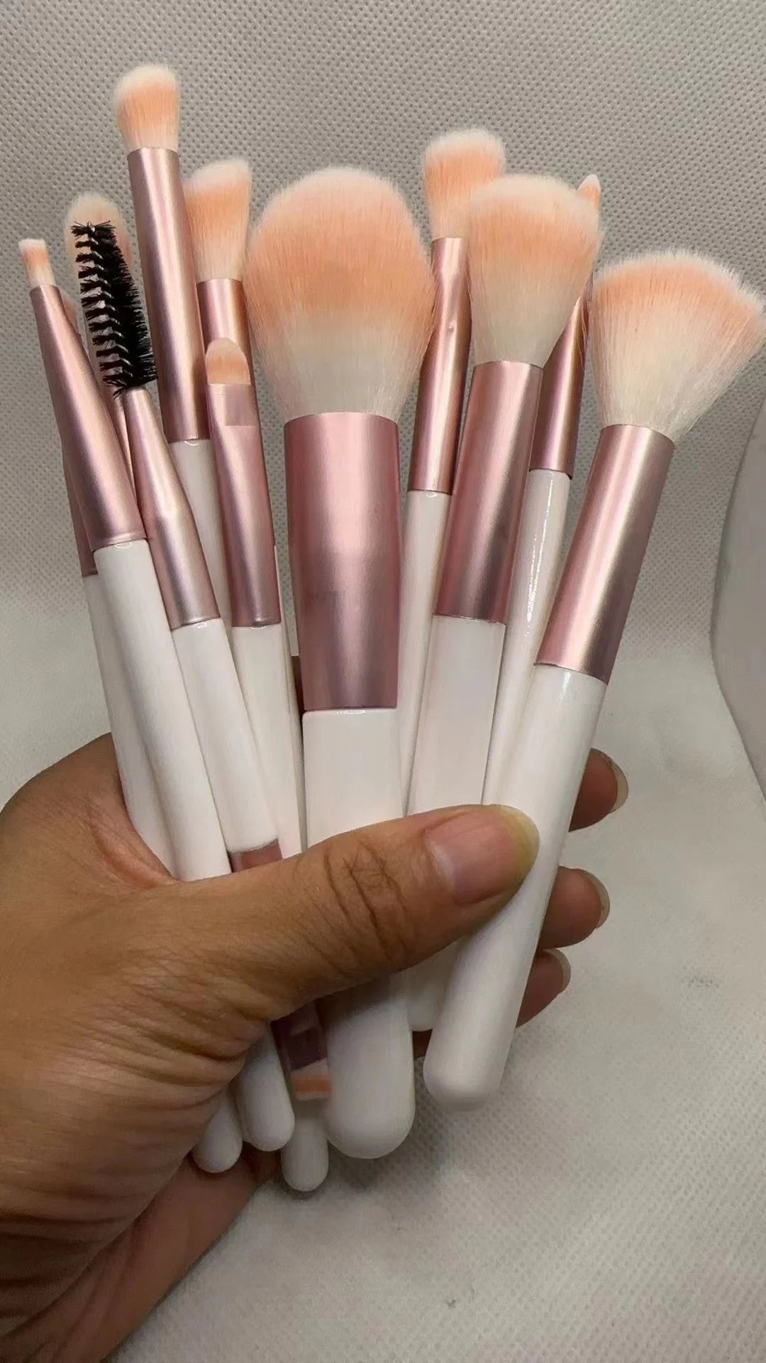 12-Piece Transparent Beauty Brush Collection