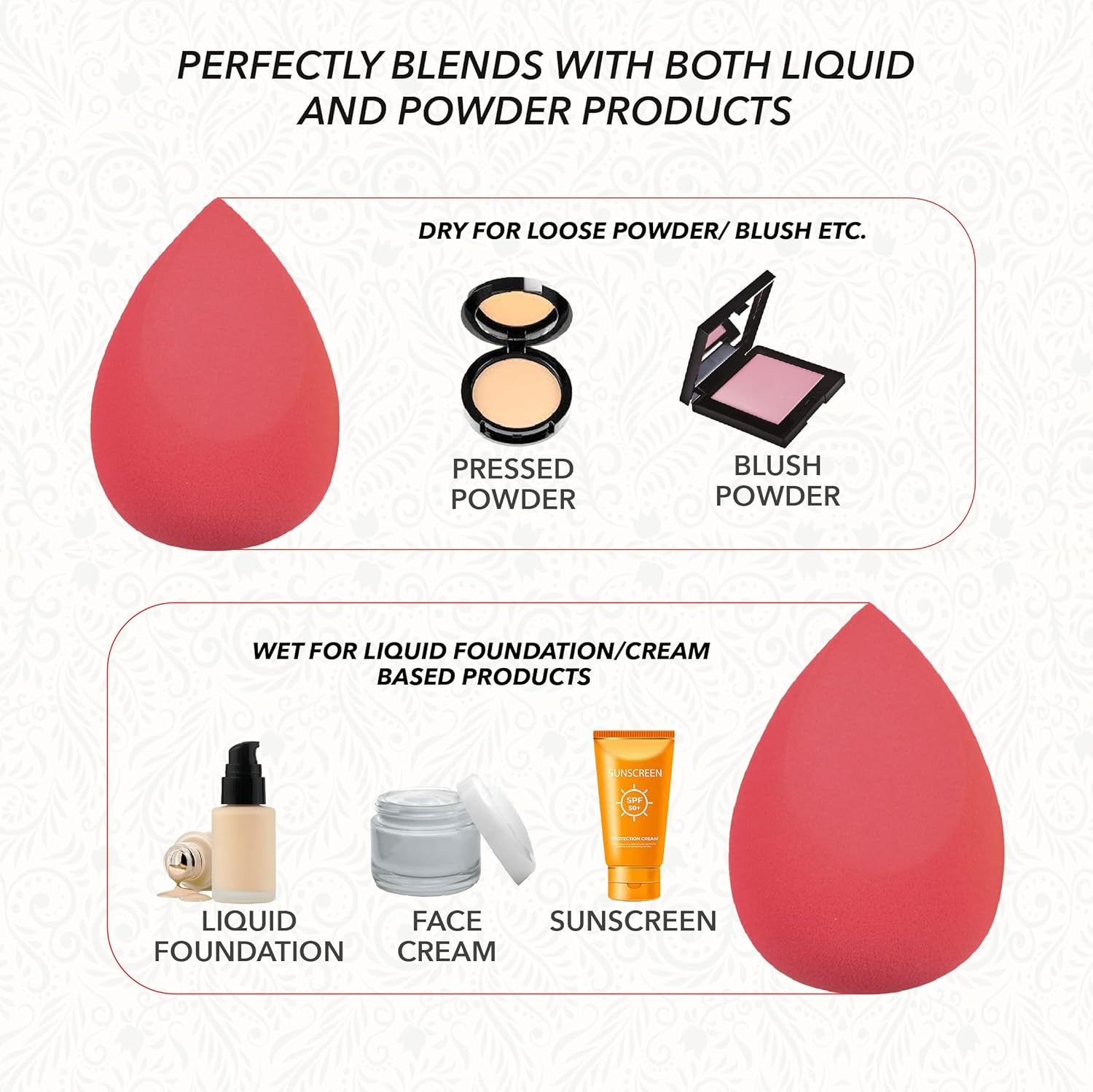 Premium Slant Beauty Sponge Blender, 4-Piece Makeup Sponge Set, Latex-Free, 100% Vegan & Cruelty-Free, Multi-Color